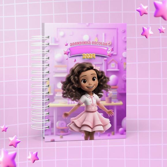 Agenda Escolar 2024 Menina Mascote