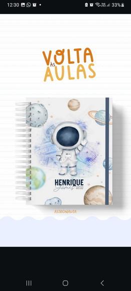 Agenda Escolar Astronauta 2026
