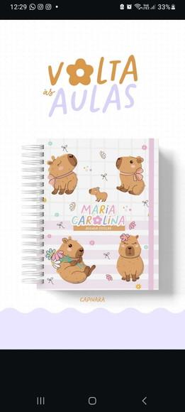 Agenda Escolar Capivara 2026