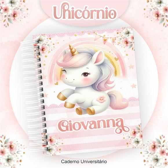 Agenda Escolar Personalizada Unicórnio 2024