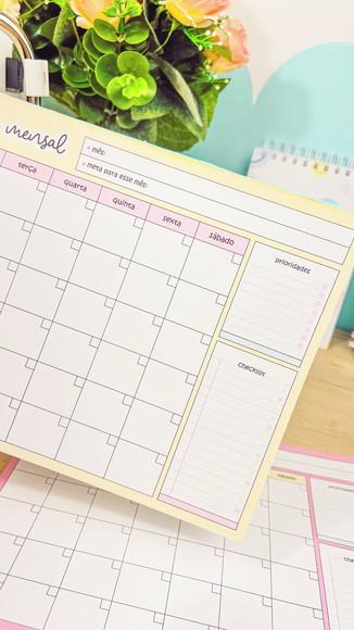 Bloco Planner Mensal