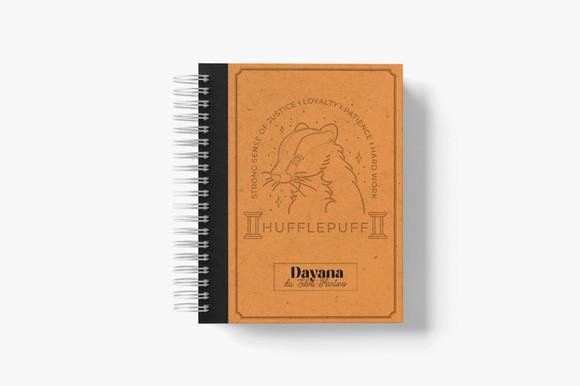 Caderno Pautado e Decorado Harry Potter
