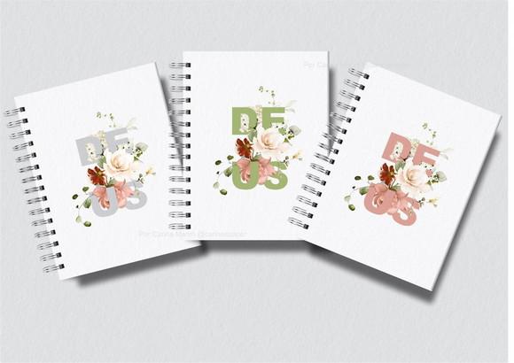 Caderno Personalizado Com Frases Bíblicas