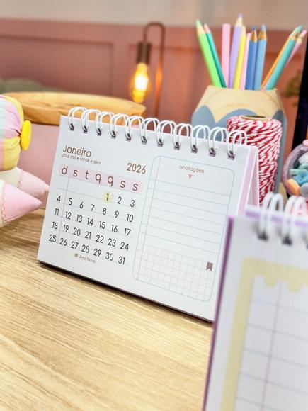 Calendário de Mesa A6 2026