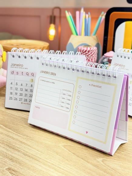 Calendário de Mesa A6 2026