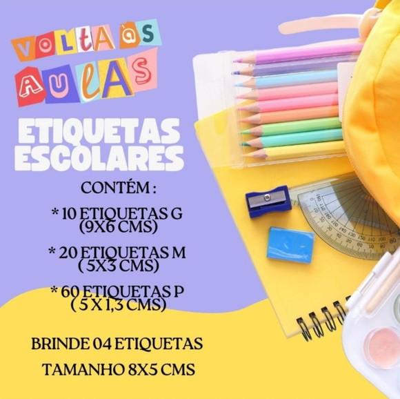 Etiquetas Escolares Personalizadas
