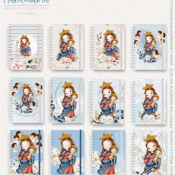 Kit Caderno Nossa Senhora Auxiliadora + Mousepad