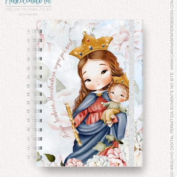 Kit Caderno Nossa Senhora Auxiliadora + Mousepad