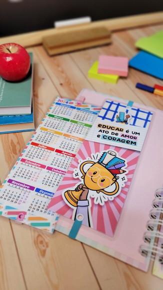 Marca Página com Elástico Dia dos Professores