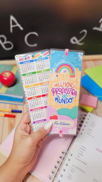 Marca Página com Elástico Dia dos Professores