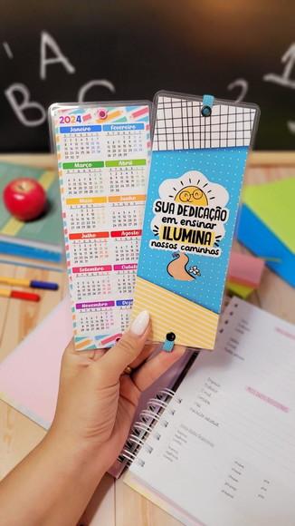Marca Página com Elástico Dia dos Professores