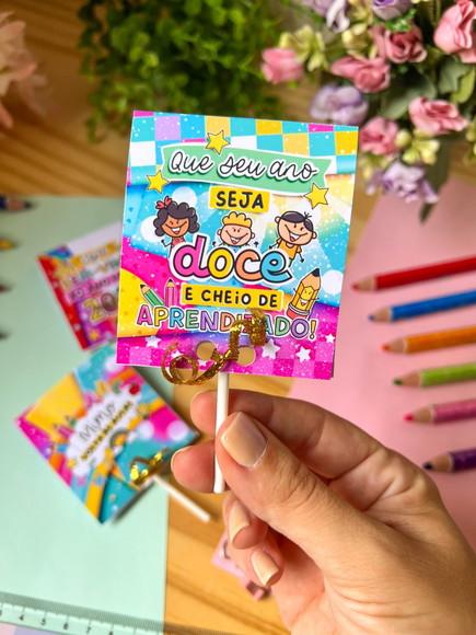 Pirulito Personalizado Volta às Aulas