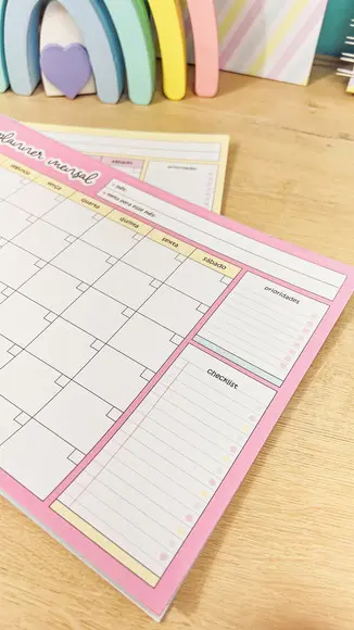 10 Blocos Planner Mensal