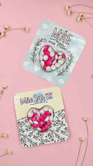 10 Card com Confete Dia das Mães