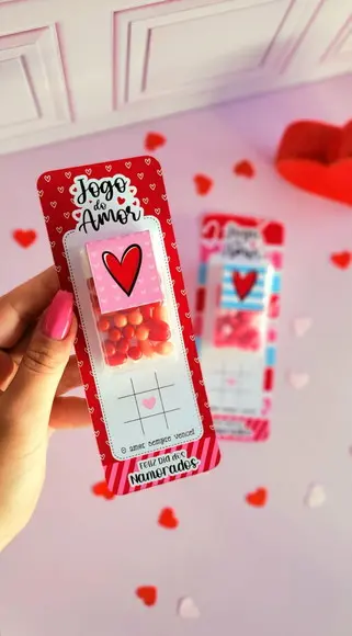 10 Card Dia dos Namorados com Tic Tac