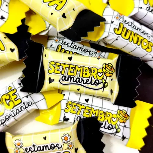 100 Balas Personalizada Setembro Amarelo