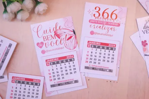 100 Calendários Imã 2024
