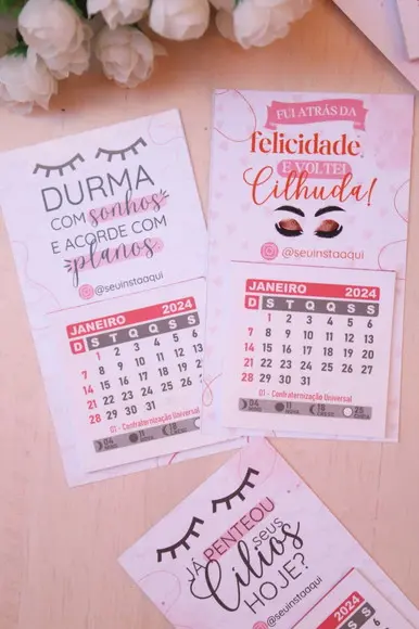 100 Calendários Imã 2024