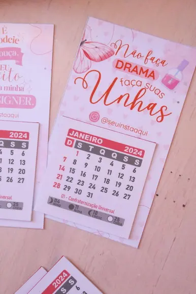 100 Calendários Imã 2024