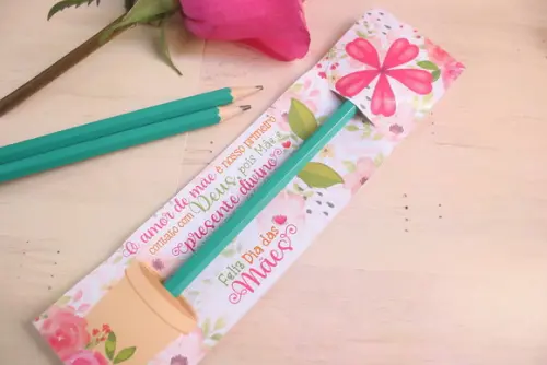 100 Card com Lápis Personalizado