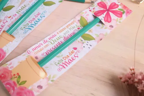 100 Card com Lápis Personalizado