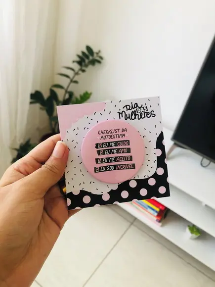 100 Espelho de Bolsa Personalizado