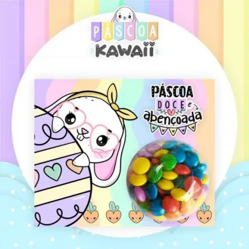 12 Card Páscoa com Confete Cute