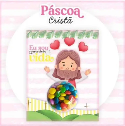 12 Card com Confete de Páscoa