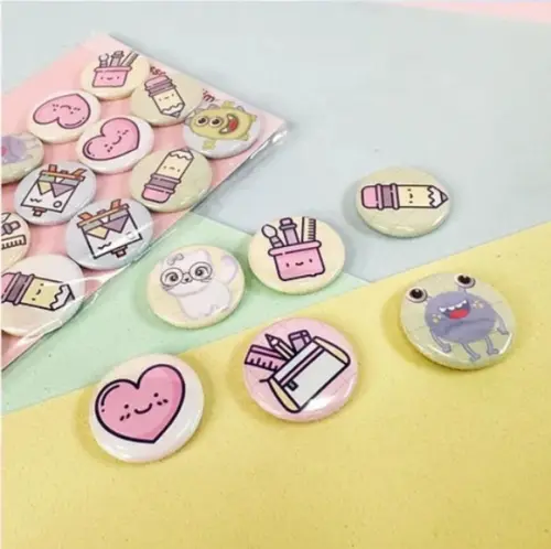 15 Buttons Passante para Elástico