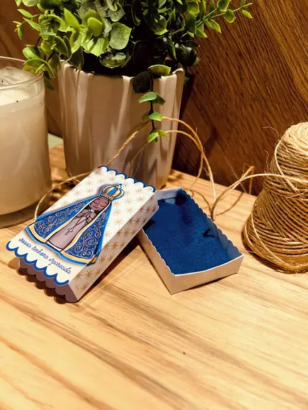 15 Caixa com Mini Terço Nossa Senhora Aparecida