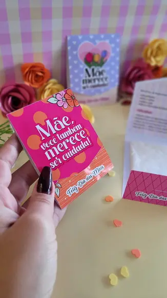 20 Cards com Argila Dia das Mães
