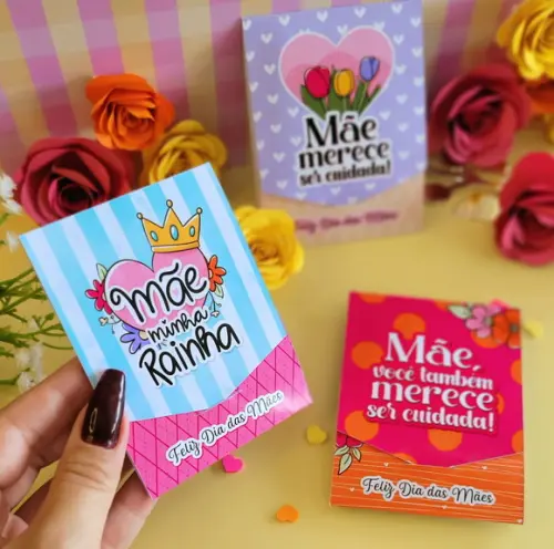 20 Cards com Argila Dia das Mães