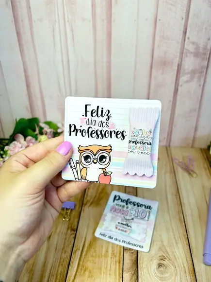 20 Cards com Bala Dia dos Professores