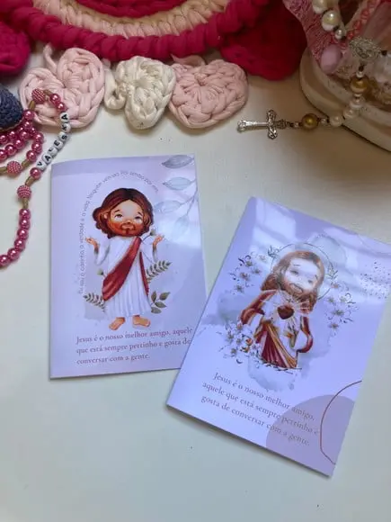 20 Cartões Presença na Missa Personalizado