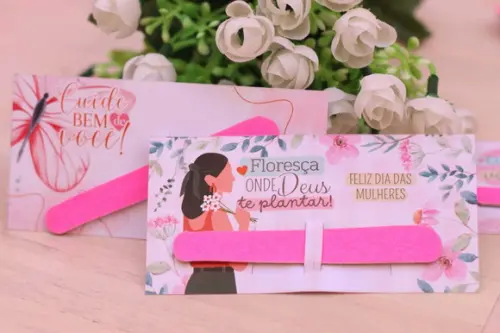 20 Lixas Personalizadas Dia das Mulheres