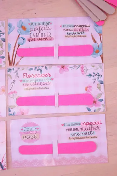 20 Lixas Personalizadas Dia das Mulheres