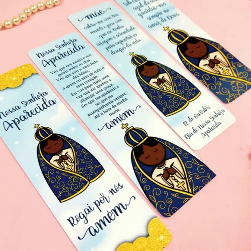 20 Marca Páginas Nossa Senhora Aparecida