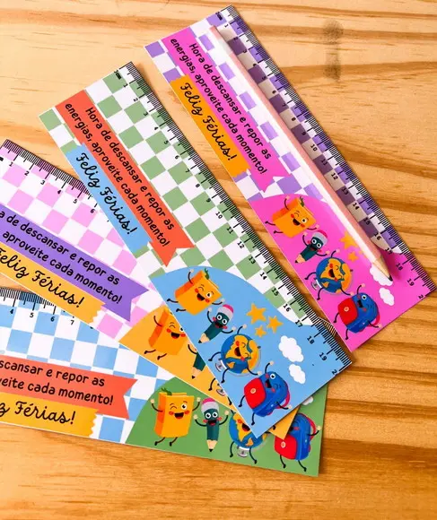25 Card Régua com Lápis