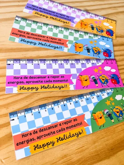 25 Card Régua com Lápis