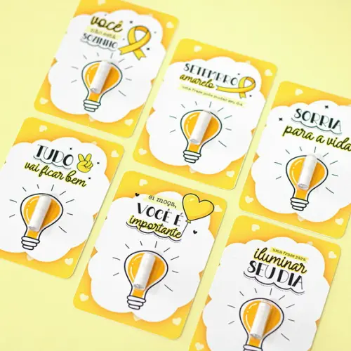250 Card com Pílula Mensagem Setembro Amarelo