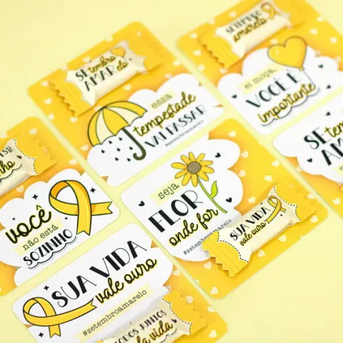 30 Card com Bala Personalizada