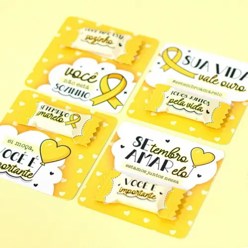 30 Card com Bala Personalizada