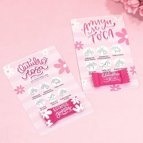 30 Card Informativo com Bala Outubro Rosa