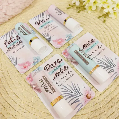 30 Cards com Manteiga de Cacau Dia das Mães