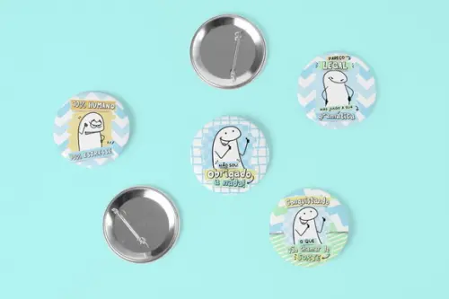 50 Bottons Alfinete Personalizado