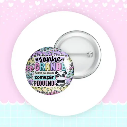 50 Bottons Alfinete Personalizado