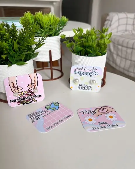 50 Card com Brinco Dia das Mães