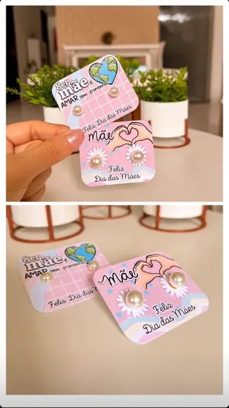 50 Card com Brinco Dia das Mães