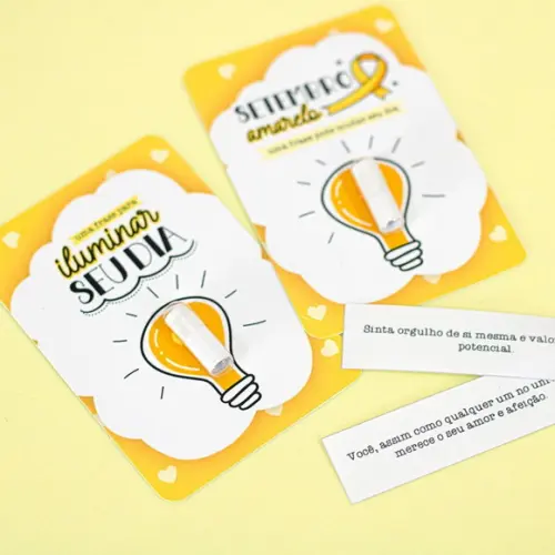50 Card com Pílula Mensagem