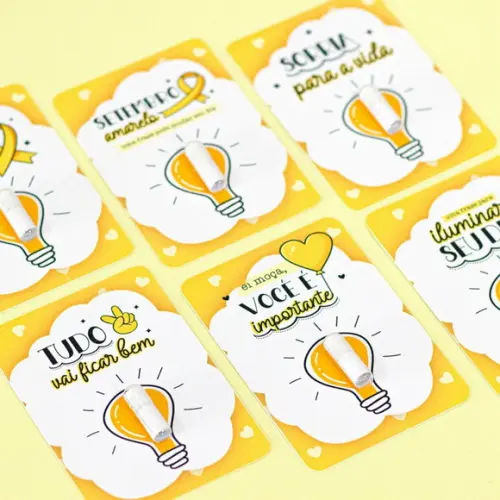 50 Card com Pílula Mensagem